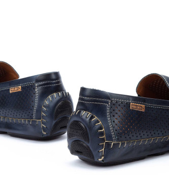 Pikolinos Blaue Jerez Leder-Slipper