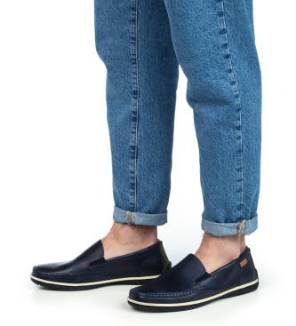 Pikolinos Leder Mokassins Marbella navy