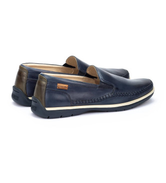 Pikolinos Leder Mokassins Marbella navy