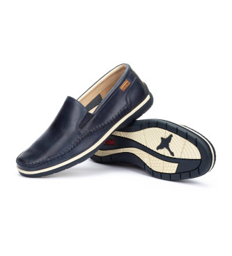 Pikolinos Leder Mokassins Marbella navy