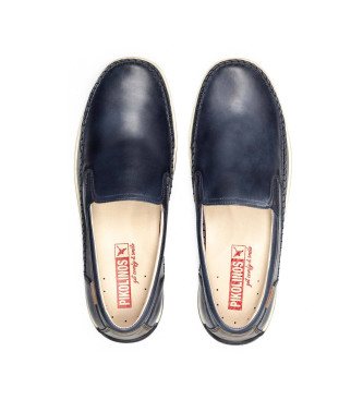 Pikolinos Leder Mokassins Marbella navy