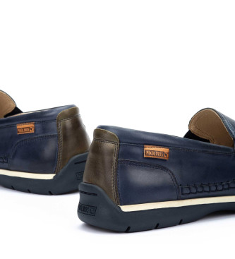 Pikolinos Leder Mokassins Marbella navy