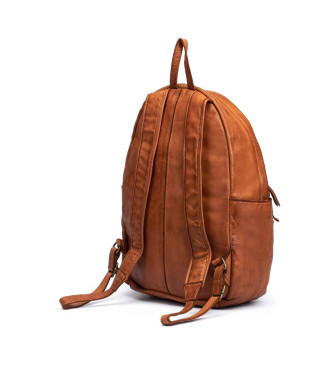 Pikolinos Caimari brown leather backpack