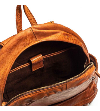 Pikolinos Caimari brown leather backpack