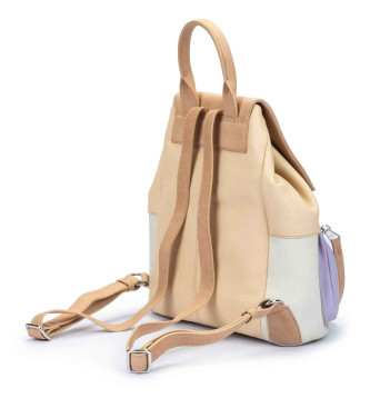 Pikolinos Manacor beige leather backpack