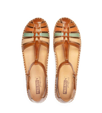 Pikolinos Brown Vallarta leather sandals