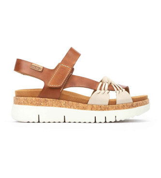 Pikolinos Palma brown leather sandals