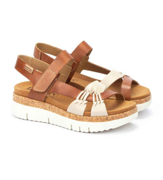 Pikolinos Palma brown leather sandals