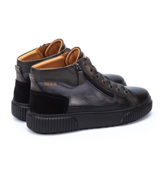 Pikolinos Zapatillas de piel Riells negro