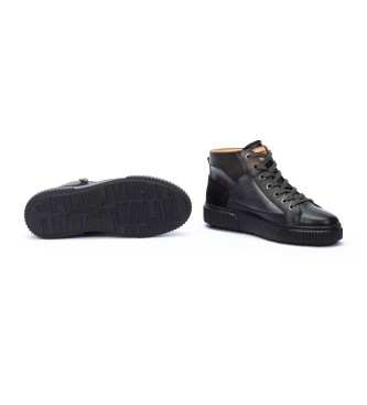 Pikolinos Zapatillas de piel Riells negro