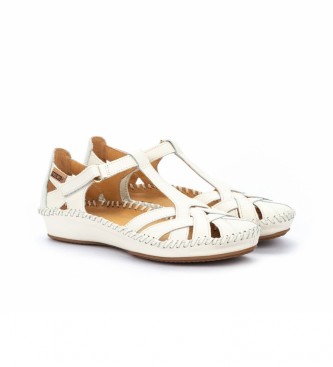 Pikolinos Sand�lias de couro P. Vallarta 655-0732ST branco