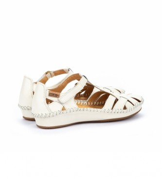 Pikolinos Sand�lias de couro P. Vallarta 655-0732ST branco