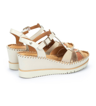 Pikolinos Leather Sandals Aguadulce off white