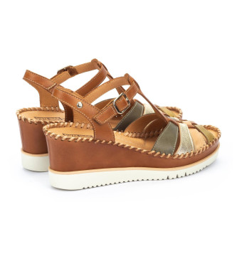 Pikolinos Brown Aguadulce Leather Sandals