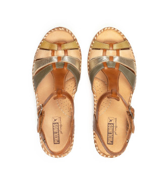 Pikolinos Brown Aguadulce Leather Sandals