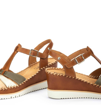 Pikolinos Brown Aguadulce Leather Sandals