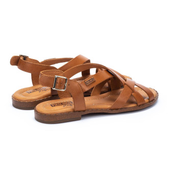 Pikolinos Brown Algar Leather Sandals
