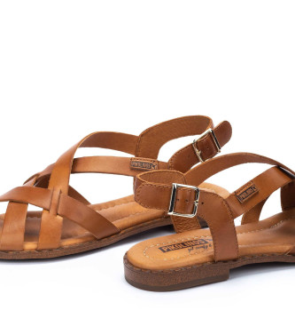 Pikolinos Brown Algar Leather Sandals