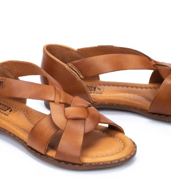 Pikolinos Brown Algar leather sandals