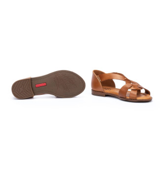 Pikolinos Brown Algar leather sandals
