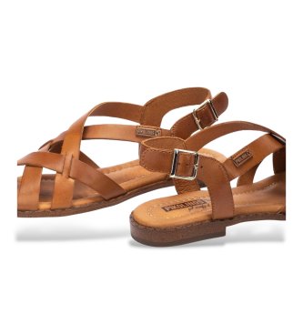 Pikolinos Brown Algar Leather Sandals