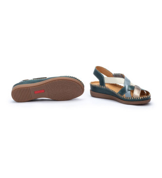 Pikolinos Leather Sandals Cadaques blue