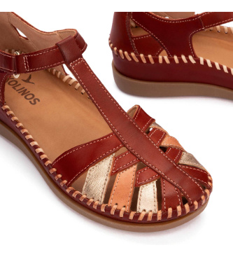 Pikolinos Sand�lias de couro castanho avermelhado Cadaques