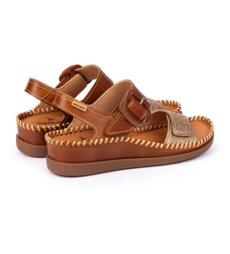 Pikolinos Sand�lias de couro castanhas Cadaques