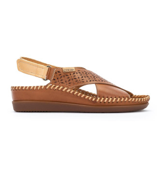 Pikolinos Brown leather sandals Cadaques