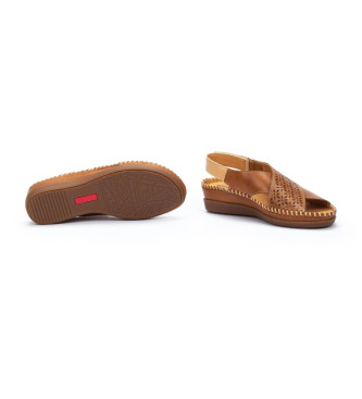 Pikolinos Brown leather sandals Cadaques