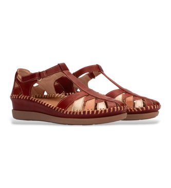 Pikolinos Sand�lias de couro castanho avermelhado Cadaques