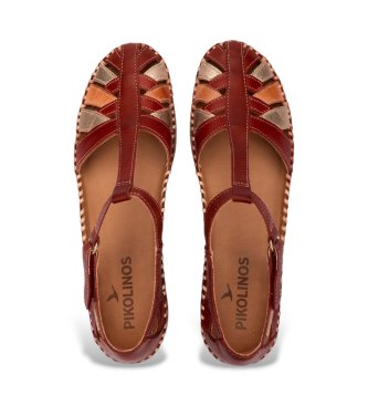 Pikolinos Sand�lias de couro castanho avermelhado Cadaques