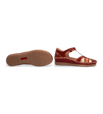 Pikolinos Sand�lias de couro castanho avermelhado Cadaques