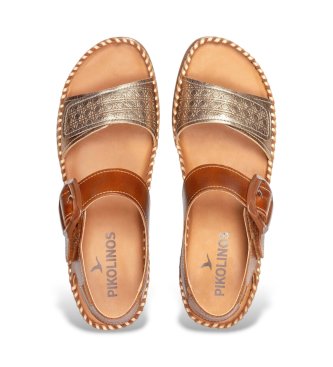 Pikolinos Sand�lias de couro castanhas Cadaques