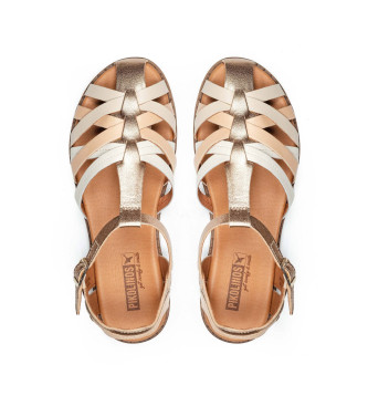 Pikolinos Beige Formentera Leather Sandals