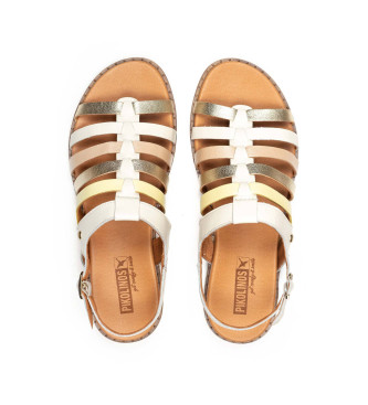 Pikolinos Off-white Formentera Leather Sandals