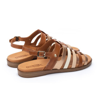 Pikolinos Formentera brown leather sandals