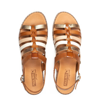 Pikolinos Formentera brown leather sandals