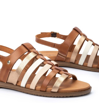 Pikolinos Brown Formentera Leather Sandals