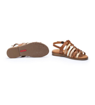 Pikolinos Brown Formentera Leather Sandals