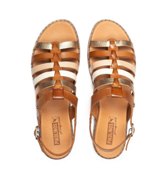 Pikolinos Brown Formentera Leather Sandals