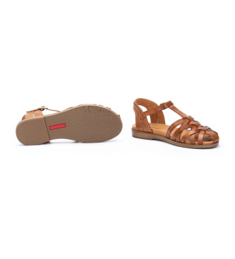 Pikolinos Brown Formentera Leather Sandals