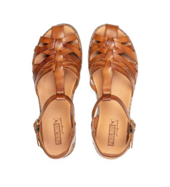 Pikolinos Brown Formentera Leather Sandals