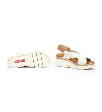 Pikolinos Leather Sandals Gomer off-white