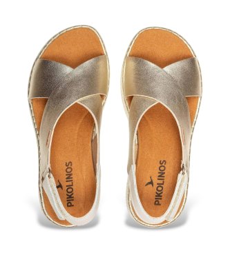 Pikolinos Sandalias de piel Gomera dorado