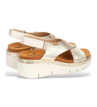 Pikolinos Sandalias de piel Gomera dorado
