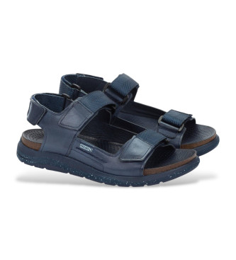 Pikolinos Navy Nijar Leather Sandals