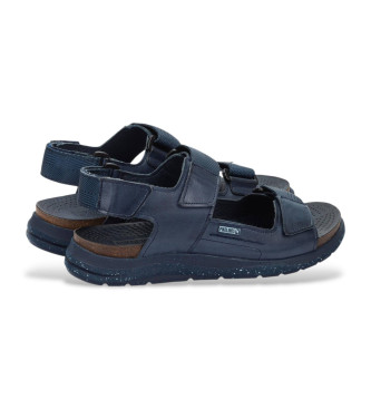 Pikolinos Navy Nijar Leather Sandals