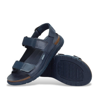 Pikolinos Navy Nijar Leather Sandals