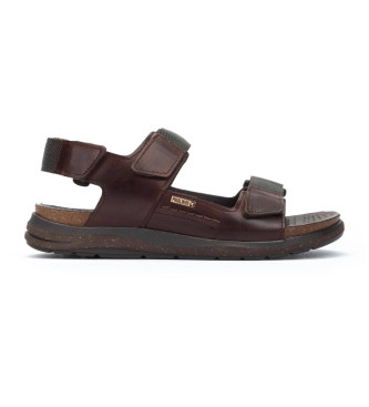 Pikolinos Bruine leren sandalen Nijar